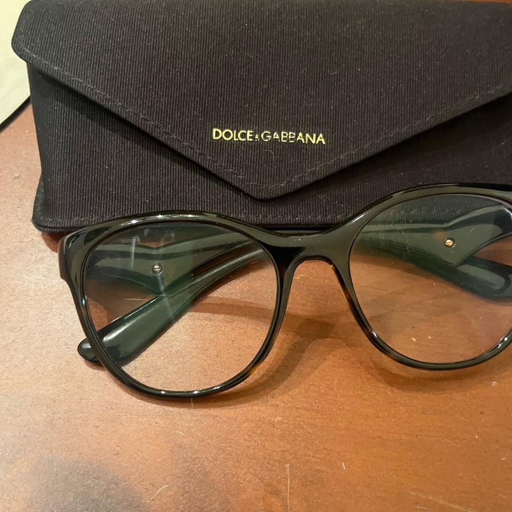 Dolce & Gabbana Tortoise Eyeglasses with Case